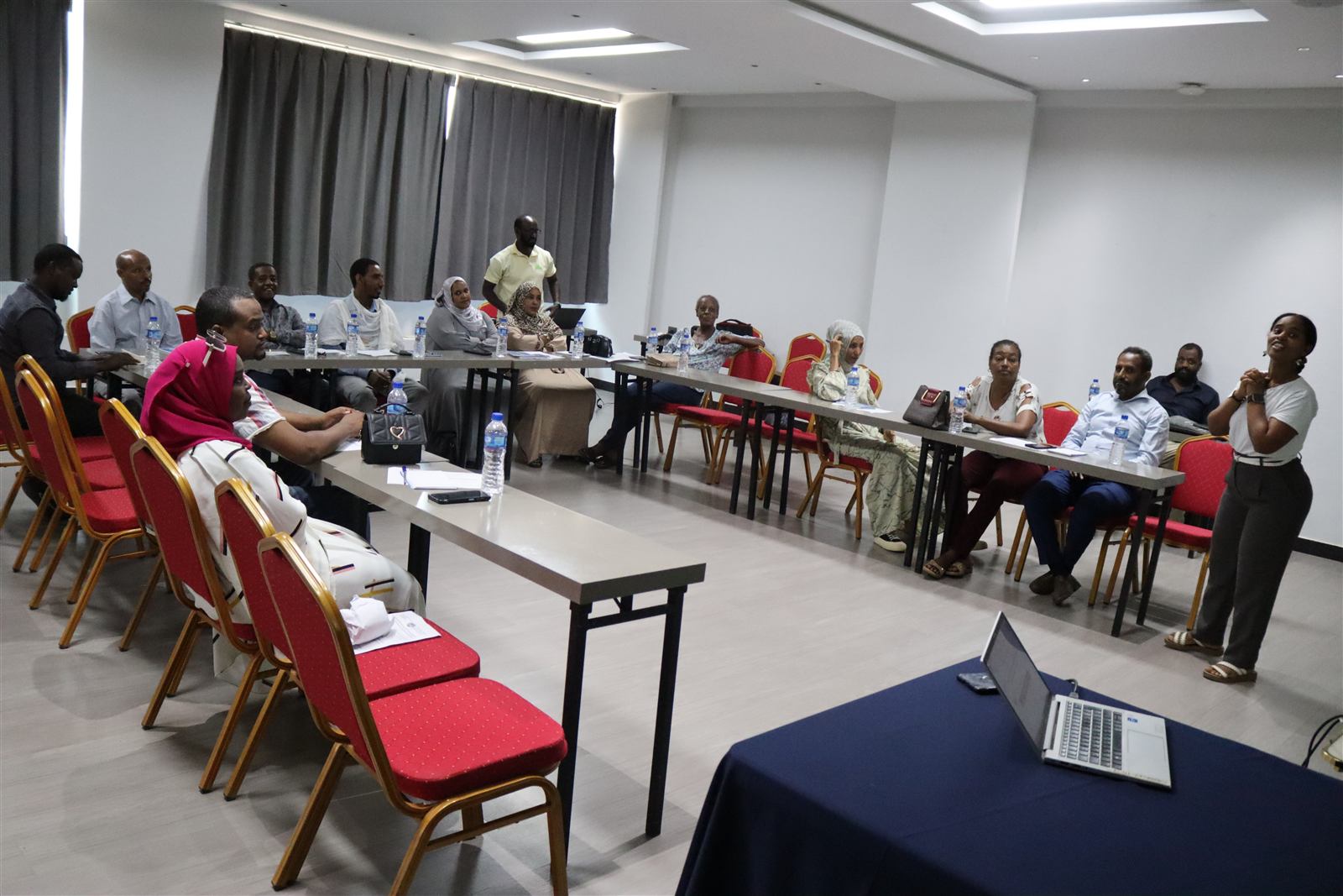 Wider view of the round-table reflection session